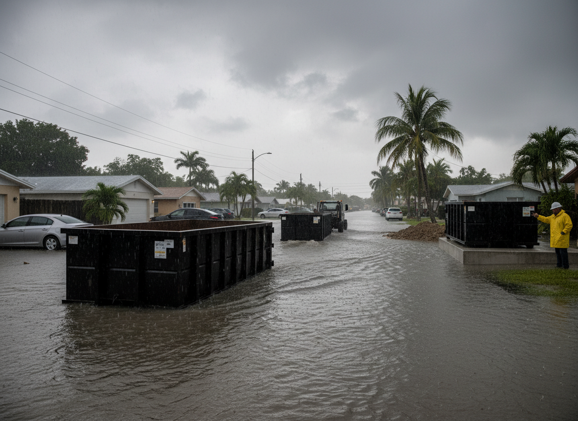 How Rainy Season Timing Affects Dumpster Availability in Hialeah